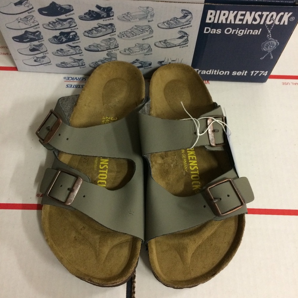 Birkenstock Gray Arizona Sandals